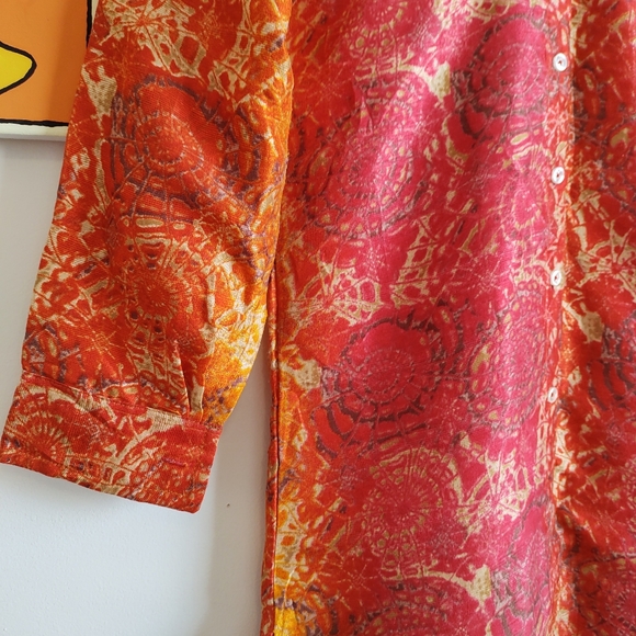 Vintage Handmade Tie Dye Mini Dress - Picture 12 of 16